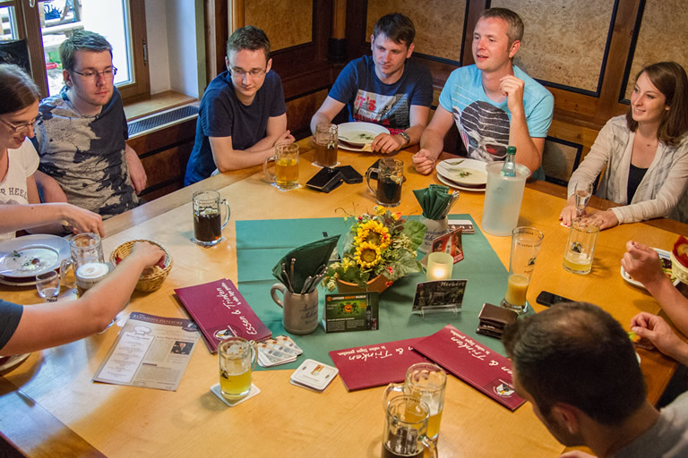 Rafting 2015, Firmenausflug clickstorm - Abendessen