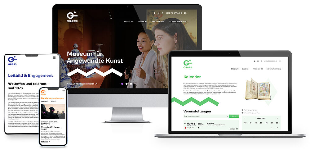 Seiten von grassimak.de auf Mac, Macbook, iPad und iPhone