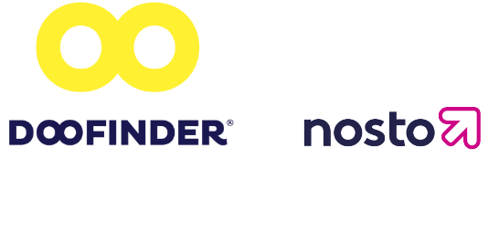 Doofinder und Nosto Logo