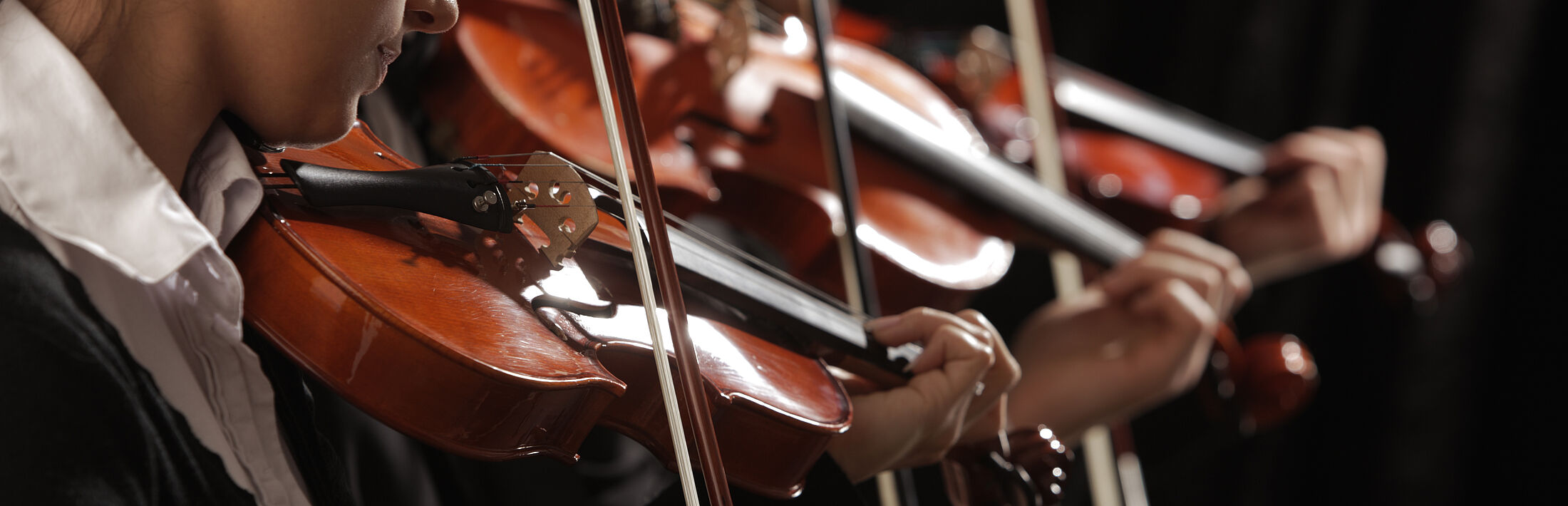 Symphoniemusik, Violinisten auf Konzert