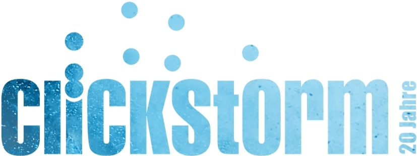 Logo clickstorm - 20 Jahre