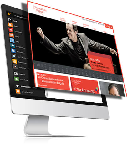 TYPO3 - Screenshot vom Gewandhaus
