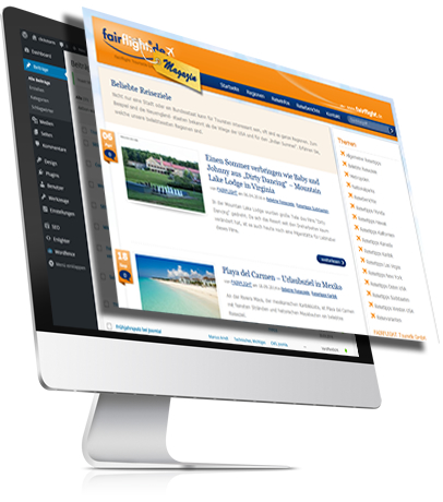 Wordpress - Screenshot von Fairflight