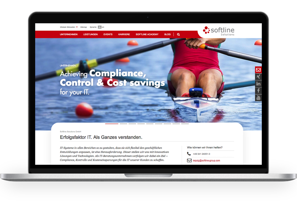 Softline Webseite